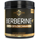 Simple Wonders Berberine 1200mg capsules bottle for daily metabolic support.