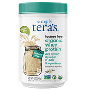 Simply Tera's lactose-free whey bottle, smooth post-workout protein option