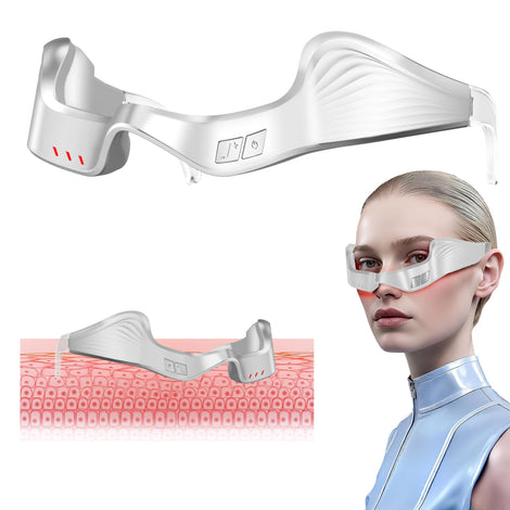 SimpMelts PDTVERA Nutra Light red eye mask front view for comfortable, targeted eye therapy.