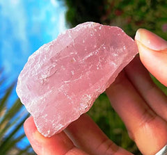 Simurg authentic rose quartz rough stones, 100% natural and high quality.