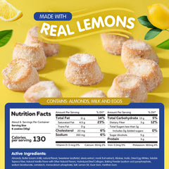 Sinless Snacks Italian Wedding Lemon cookie tin shows gluten-free appeal and tangy aroma.