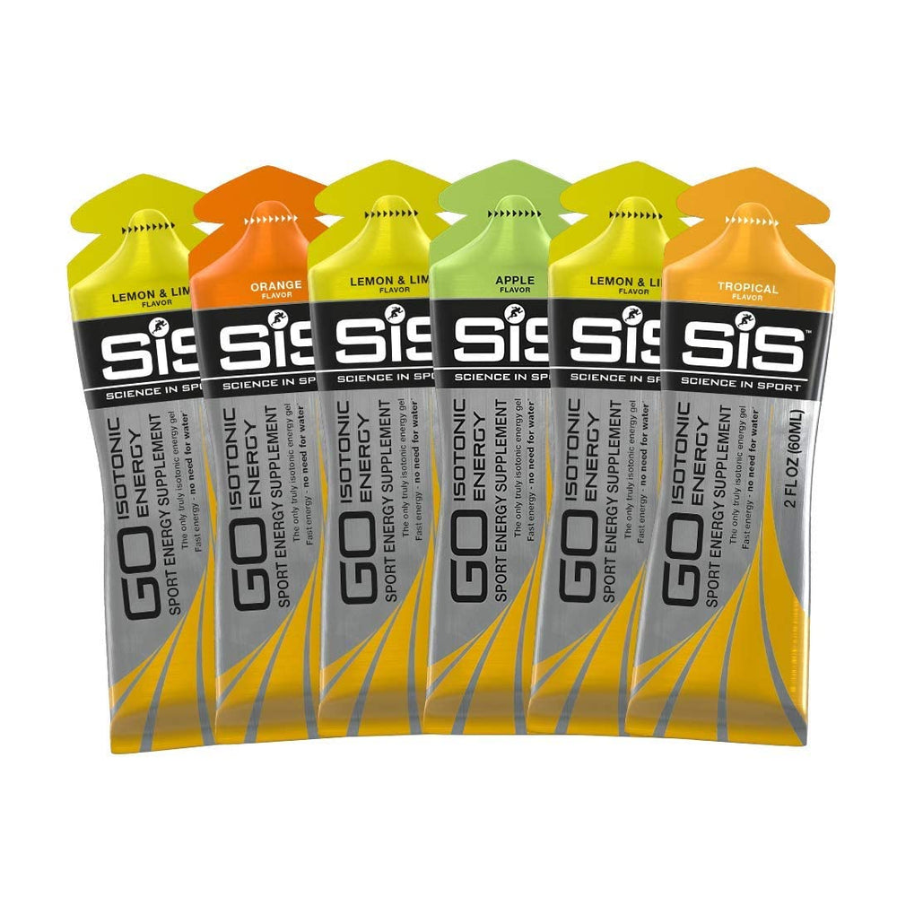 SiS GO isotonic energy variety pack pack shot shows convenient on-the-go fueling