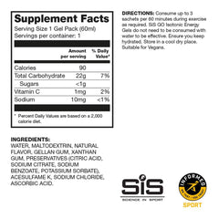 SiS GO isotonic energy variety pack pouch opened reveals convenient sachets for quick fueling