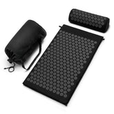 Sivan acupressure mat close-up shows cotton cover for breathable comfort.