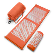 Sivan acupressure mat and pillow set on floor showing back pain relief potential