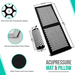 Sivan Health and Fitness acupressure pillow neck-relief closeup for neck comfort.