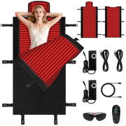 Siyiteng full-body red light therapy mat highlighting its large surface for comprehensive at-home sessions