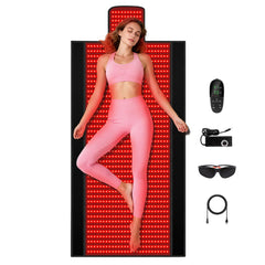 Siyiteng full-body therapy mat front view demonstrates premium leather surface and wide treatment area