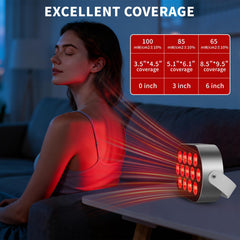 Siyiteng red light panel with soft belt for hands-free sessions.