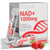 Sizyok NAD+ 1000mg liquid bottle offers high absorption and energy support.