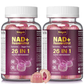 Sizyok NAD Resveratrol Gummies bottle-front signals daily antioxidant support
