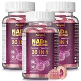 Sizyok NAD Resveratrol Gummies bottle for daily antioxidant support and routine wellness.
