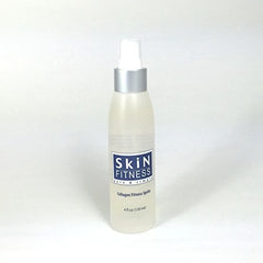 Skin Fitness collagen spritz bottle pour for refreshing hydration and daily moisture support.