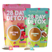 SkinnyBoost Detox Día: bolsas de té para energía diaria y bienestar.