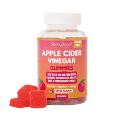 SkinnyBoost sugar-free ACV gummies in a 30-count pack for daily use.