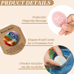 SKLENICE worry-stone packaging with kraft card for premium gifting