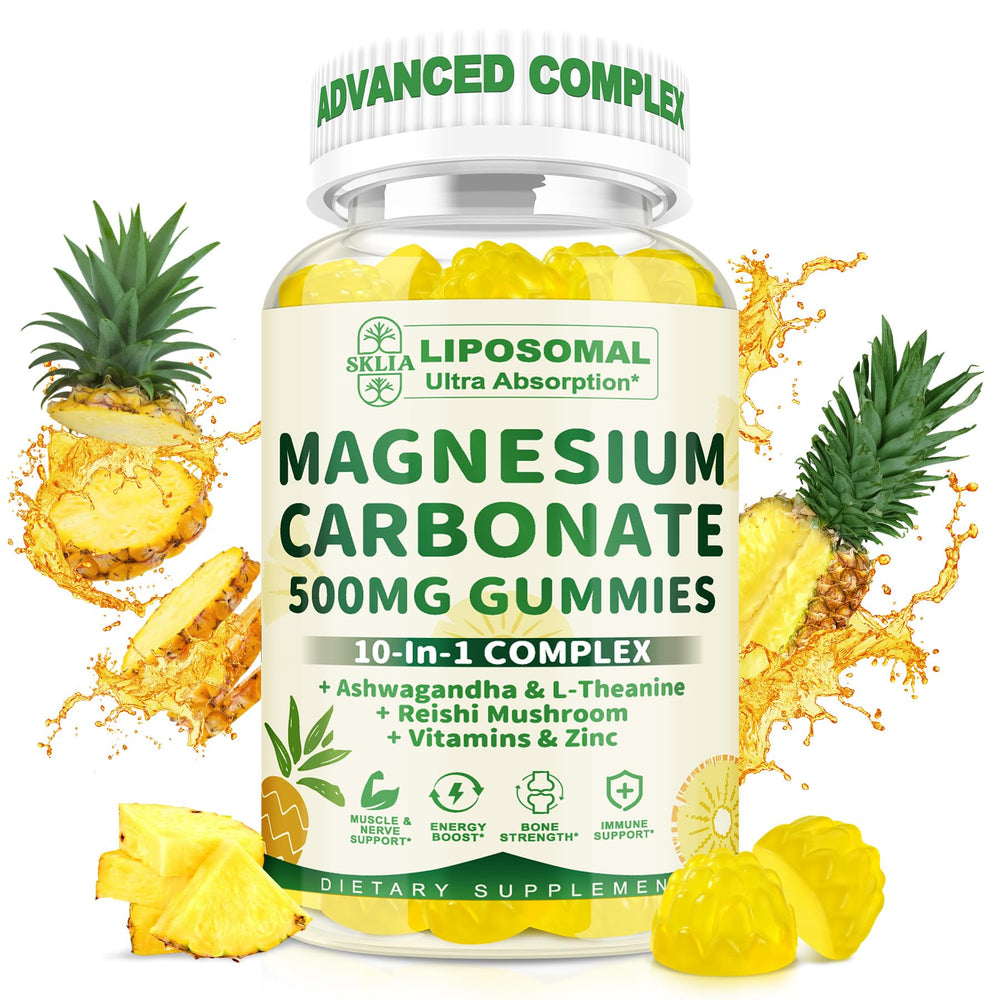 SKLIA Liposomal Magnesium Complex bottle pour supports a calm evening routine