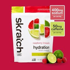Skratch Labs hydration scoop beside powder for precise portioning