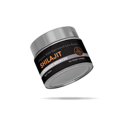 Skyland Kitchen Shilajit resin jar shows mineral-rich texture for daily wellness