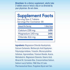 Slow-Mag magnesium chloride tablets emphasizing higher absorption.
