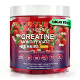 Slsomu Creatine Gummies for Women bottle with strawberry flavor for easy daily supplementation and energy support.