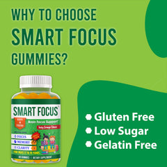 Smart Focus Gummies USA-made packaging signals quality and safety.