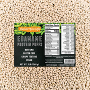 Smart for Life soy protein puffs bag closeup for a high protein snack