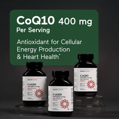 SMARTERNUTRITION CoQ10 olive oil delivery softgels showing easy daily intake