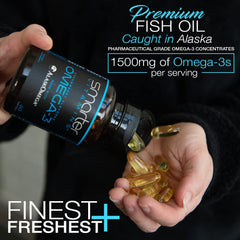 SmarterVitamins Omega-3 Berry Softgels with tasteless, burpless formula