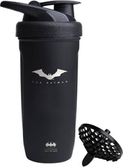 Smartshake DC Comics Reforce Batman bottle front view showing 900 ml capacity and sturdy build