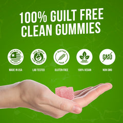 Smash Creatine Gummies watermelon gummies in hand for on-the-go use