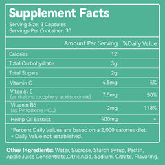 SmildeHeal 2-pack hemp gummies side view, ideal for daily routine.