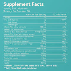 SmildeHeal gummies serving dosage shows two daily for balanced nutrition.