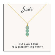 SmileBelle Jade Necklace with crystal beads enhances daily elegance and versatility