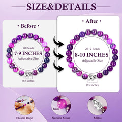 SmileBelle adjustable bracelet on wrist showcasing flexible 8-10 inch fit