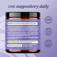 SMNutrition boric acid suppositories during night use promote comfort and balance