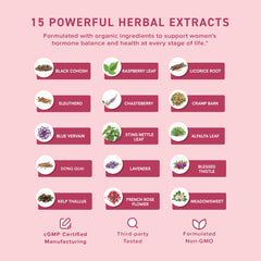 Closeup of SMNutrition organic herbal blend used in Hormone Balance.