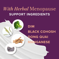 SMNutrition menopause-relief capsule in hand illustrating hot flash and night sweat relief options.