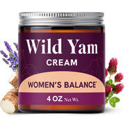 SMNutrition Wild Yam Cream bottle showcasing herbal blend for balance