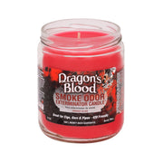 Smoke Odor Exterminator Dragon Blood jar candle to reduce tobacco odors in living spaces