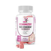 SMS Health Feminizer bottle front with vegan gummies for daily wellness.
