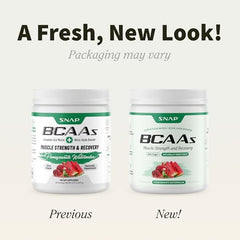 Snap Supplements BCAA powder Watermelon scoop supports quick mixing before training.