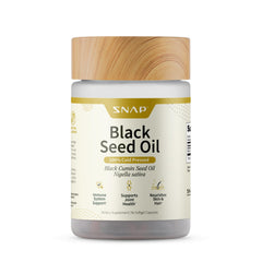 Snap Supplements black seed oil capsules bottle ready for daily immune support