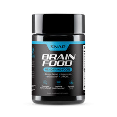 Snap Supplements Brain Booster pack shot, ready for a focused day.