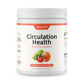 Snap Supplements Circulation bottle on counter supporting daily blood flow and vascular wellness.