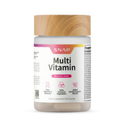 Snap Supplements Daily Multivitamin for Women bottle viewed from top signals daily convenience.