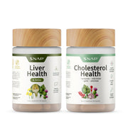 Snap Supplements liver health and detox bundle bottle on countertop for daily wellness