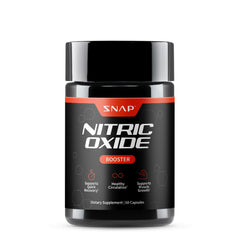 Snap Supplements Nitric Oxide bottle supports daily energy and circulation.