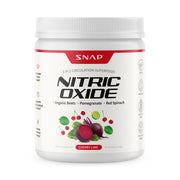 Snap Supplements Organic Beet Root Powder bottle on counter for everyday energy support.