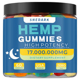 SNEDARK Hemp Gummies Advanced Strength bottle ready for restful nights